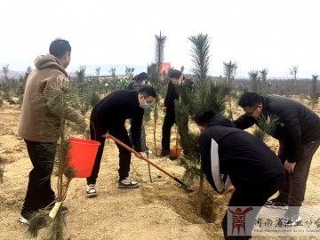 河南酒協(xié)黨支部連續(xù)三年開展義務(wù)植樹活動